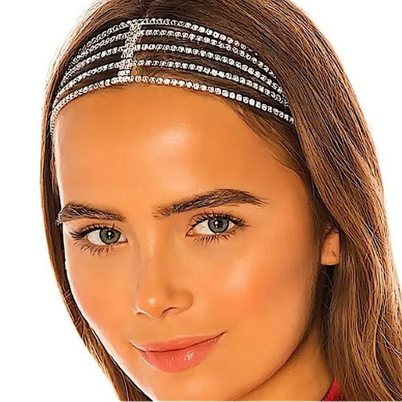 Silver Rhinestone Headband Hair Accessory main image 7